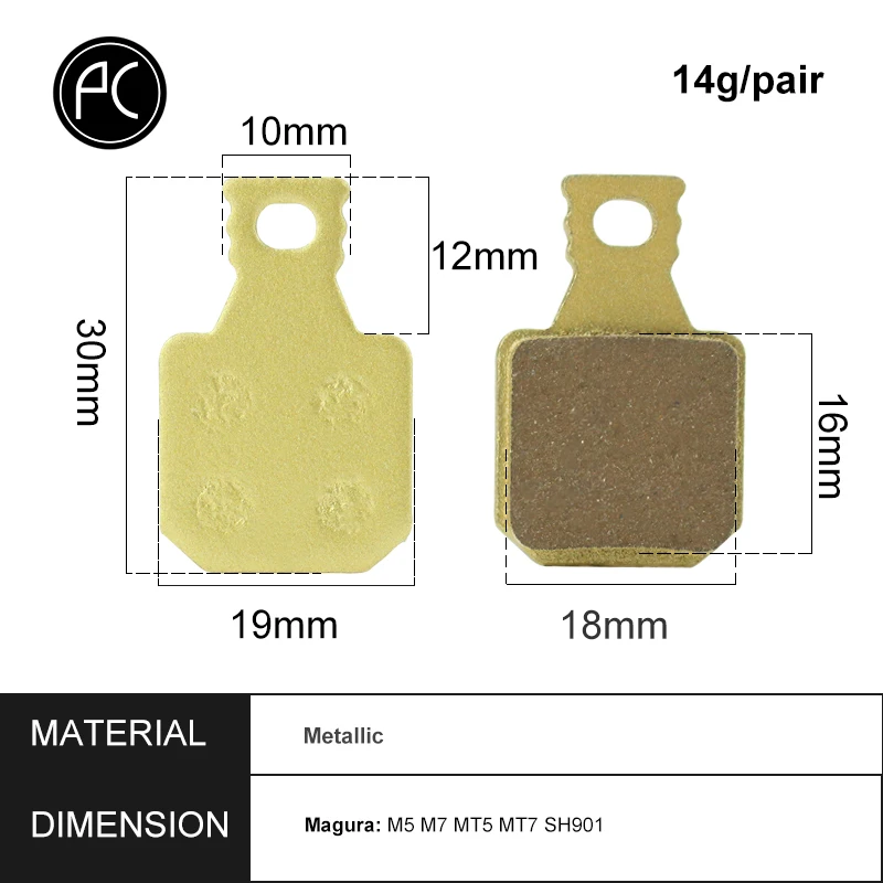 PCycling 4 пары (8 шт.) колодка для гидравлического тормоза Magura M5 M7 MT5 MT7 SH901 велосипедный