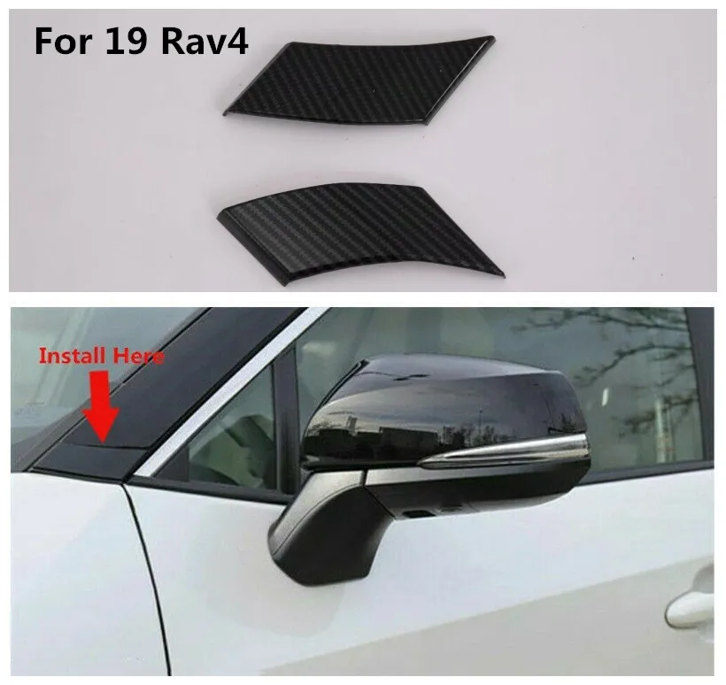 

For Toyota RAV4 Hybrid 2019 2020 Front Door Window Bracket A Pillar Cover Trim