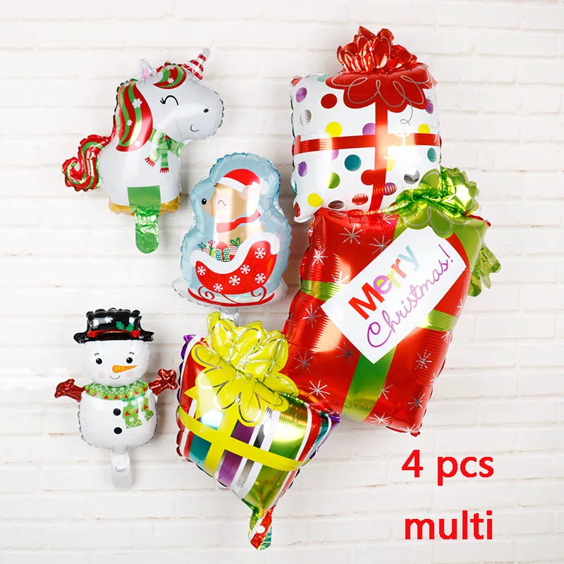 

4/5PC Merry Christmas Tree Santa Claus Snowman Toys balloons Aluminum Foil BabyShower Girl Or Boy Decor Ball Supplies Decoration