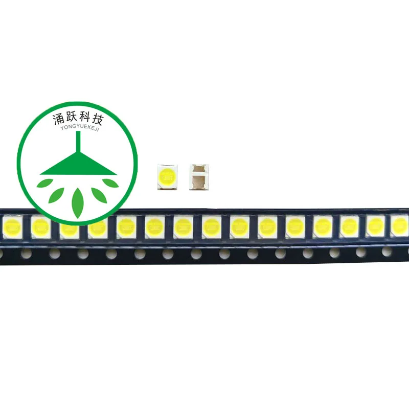 100 шт./лот, новинка, высокая мощность, led 2835JF, 3 в, 350ma, 1 Вт, лампа, бусины, холодный белый цвет, для ремонта, ТВ, led, lcd подсветка, бар и полоса, горячая распродажа