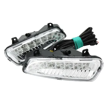 

2Pcs For VW Polo 2010 2011 2012 2013 2014 8 LED DRL Daytime Running Lights