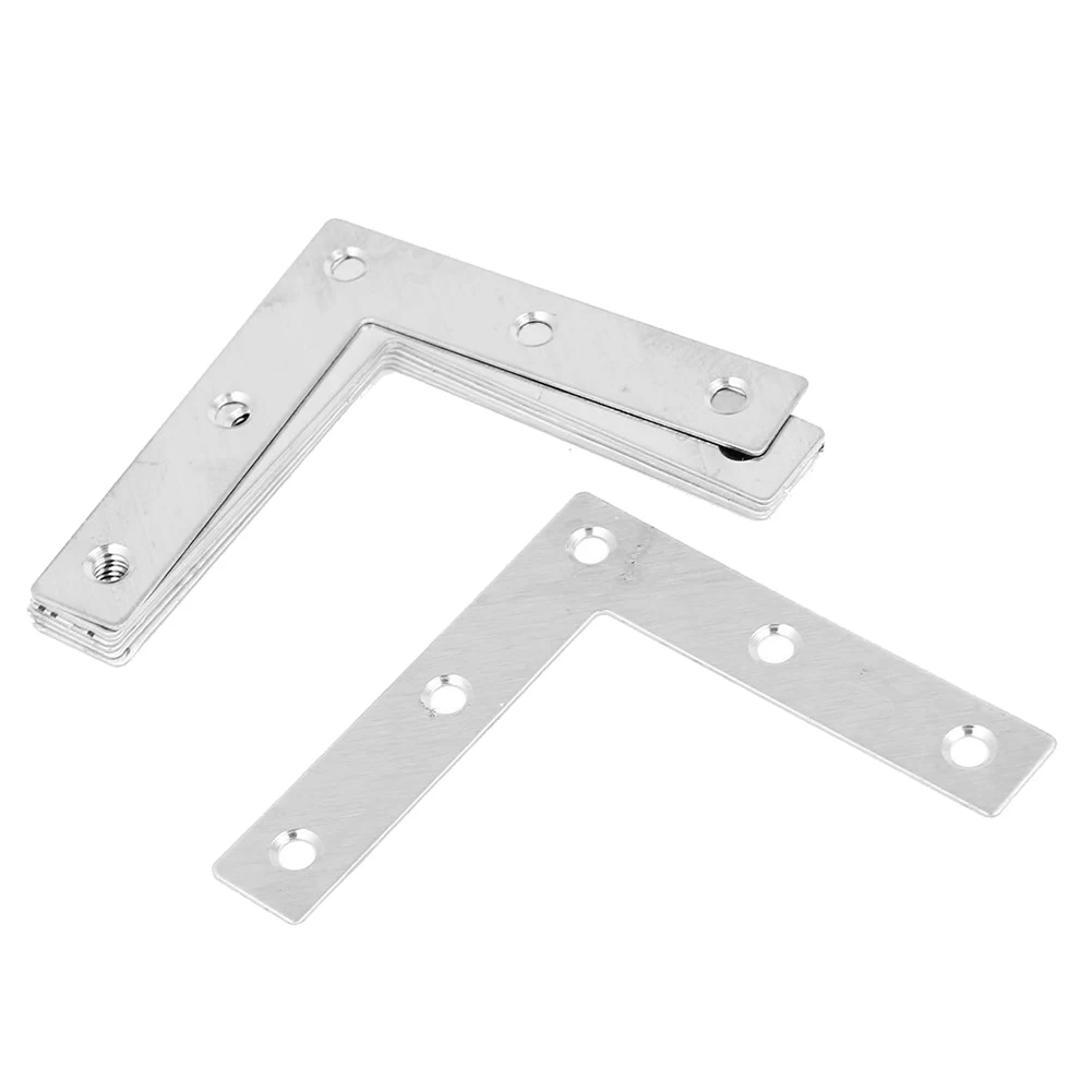 

Angle Plate Corner Brace Flat L Shape Repair Bracket 80mmx80mm 8pcs