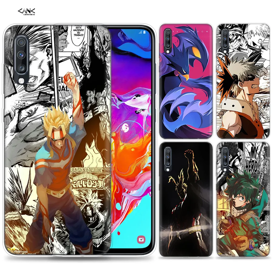 

Bags Case for Samsung Galaxy Mobile Phone A50 A70 A30 A20 J4 J6 J8 A6 A8 M30 A7 Plus 2018 Note 8 9 All Might Boku No My Hero Aca