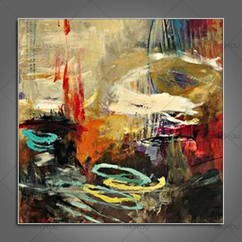 

HASYOU 100% Handmade Oil Painting On Canvas abstract passionate Oil Painting Modern Canvas Wall Art Living Room Decor Picture