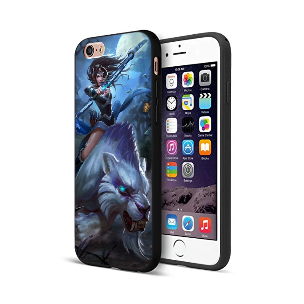 Черный ТПУ чехол для iphone 5 5s se 6 6s 7 8 plus x 10 силиконовый XR XS 11 pro MAX case dota 2|Бамперы| |