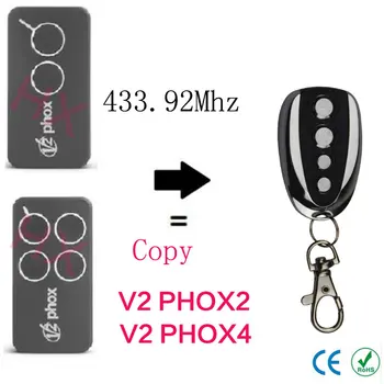 

V2 PHOX2 PHOX4 433.92mhz remote control V2 Rolling code remote control 433mhz with battery
