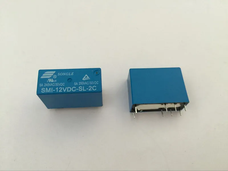 

10PCS SMI-12VDC-SL-2C DC 12V 5A 250V 8PIN Power Relay
