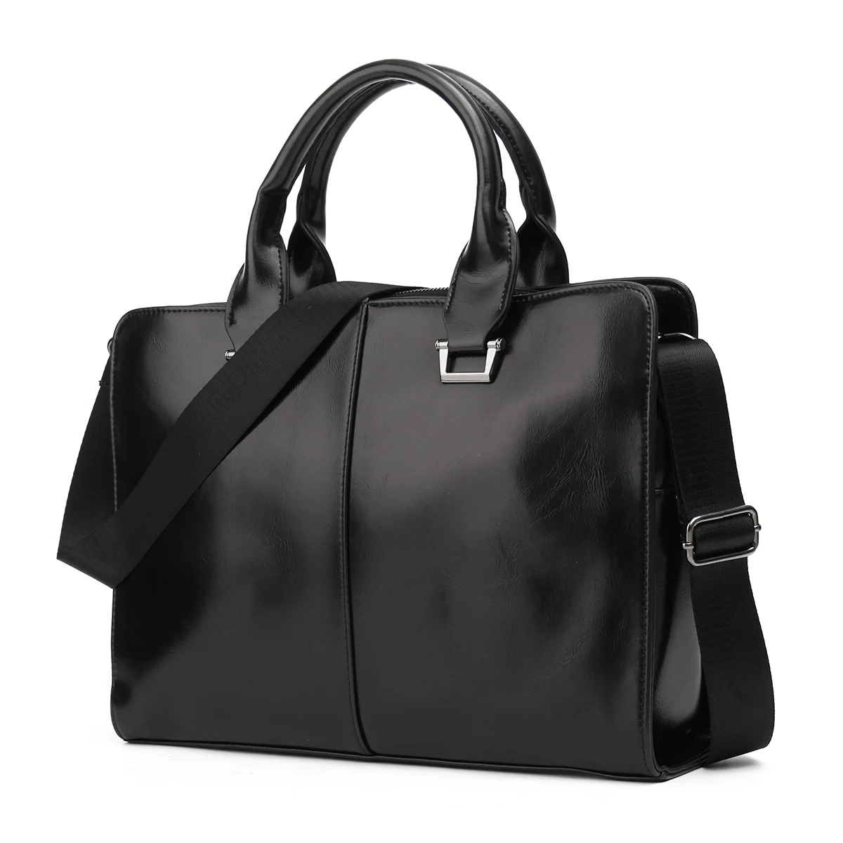 

Oil Wax PU Leather Men Business Briefcase Handbags Crossbody Bags Men's Travel Laptop Shoulder Bag Messenger Tote Bags 2019 New
