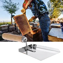 Stainless Steel Wood Handle Cleaning Beehive Shovel Beekeeping Clean Tool Scoop Beekeeping Equipment Apicultura