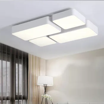 

HAWBOIRRY LED Living Room Aisle Balcony Hall Bedroom Restaurant Hotel Room Modern Simple Puzzle Square Shaped Ceiling Light