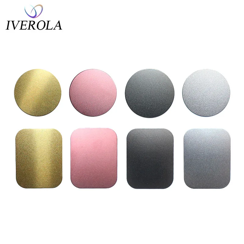 

2018 Matte Metal Plates Sticker Replace For Magnetic Car Mount Phone Holder Ultra Slim Iron Sheet Strong Magnet Stand Film