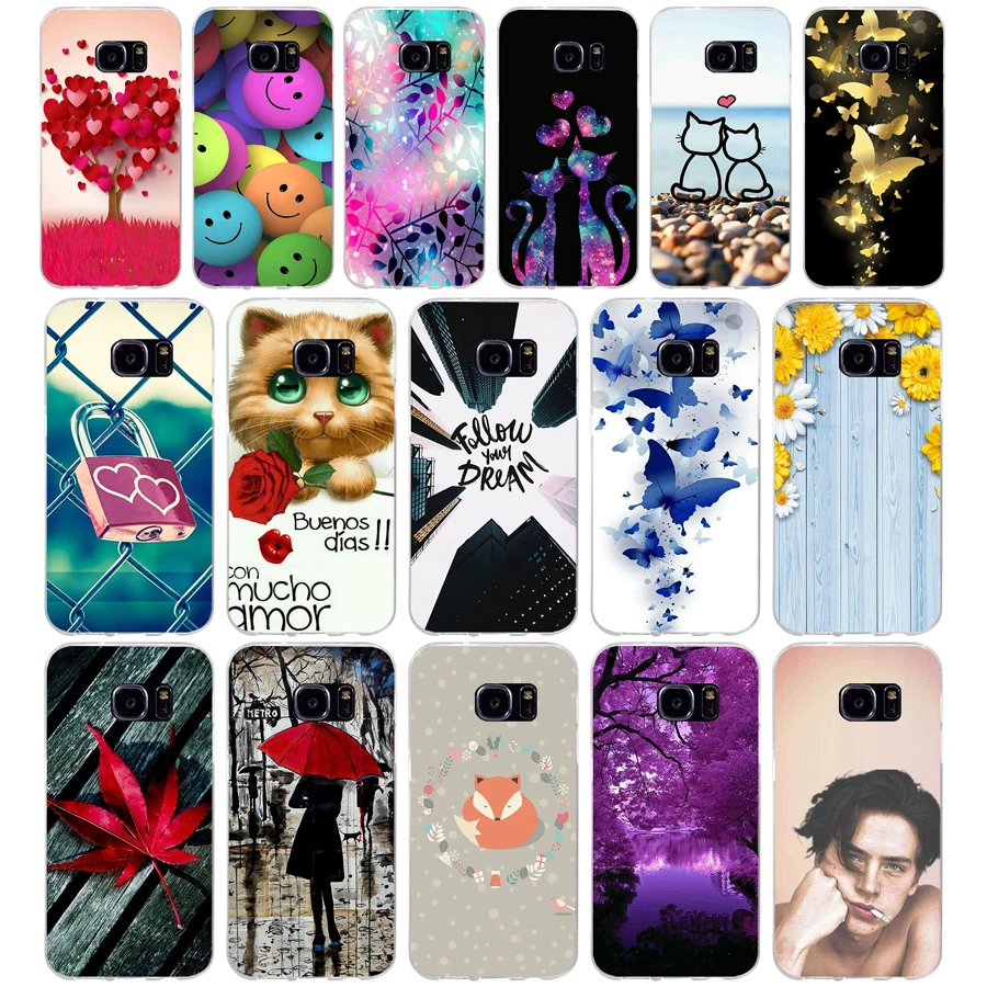 B Per Samsung Galaxy S7 Egde Custodia Per Samsung Galaxy S6 Edge Case Per Samsung S7 S6 G920F I9600 Cover Silicon Fundas