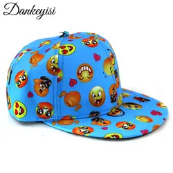 DANKEYISI мультфильм милой улыбкой Шапки дети Snapback Кепки s Бейсбол Кепки забавные Шапки сезон: весна–лето хип-хоп мальчик Шапки Кепки s 2018