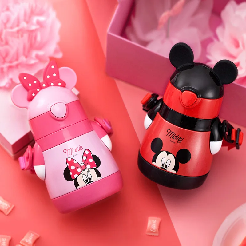 Оригинальная детская соломенная изоляционная чашка Disney из нержавеющей стали