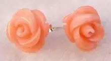Envío gratis >> >> >> encanto Pink Sea Coral flor pendiente