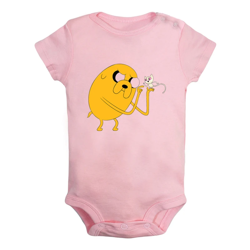 Милый Beemo BMO Adventure Time собака Jake дизайн для новорожденных мальчиков и девочек униформа-комбинезон с принтом для младенцев, боди, одежда хлопковые комплекты - Цвет: JaBaby3001PD