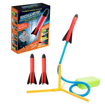 

Children's Foot Plastic Rocket Launcher Pressure Air Outdoor Science Educational Toy Multiplayer Game Toy for Student Gift