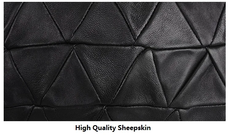 MJ Brand Genuine Leather Women Messenger Bag Patchwork Sheepskin Leather Shoulder Bags Women Crossbody Bag Ladies Chain Handbag (18)