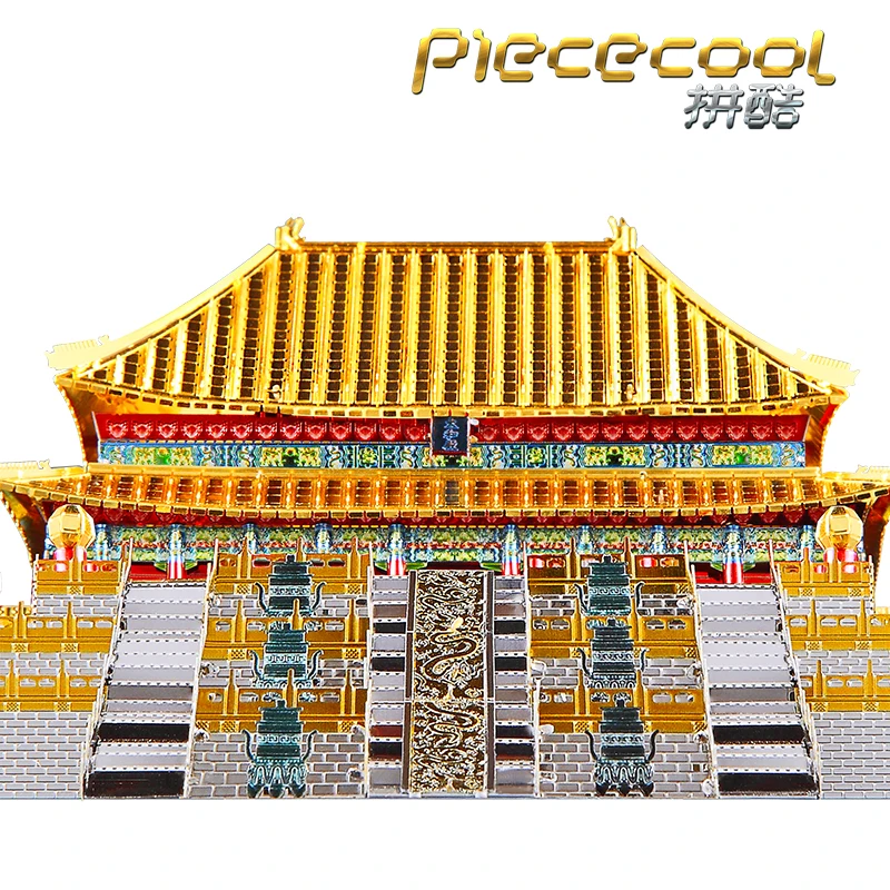 Металлический 3D пазл Piececool модель зала высшей гармонии лазерная вырезка