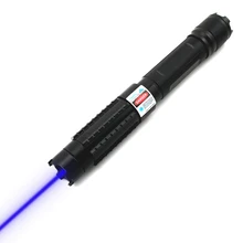 Мощный 445нм 5 мВт ручной лазерный Фокусируемый синий лазерный указатель фонарь(5 звезд