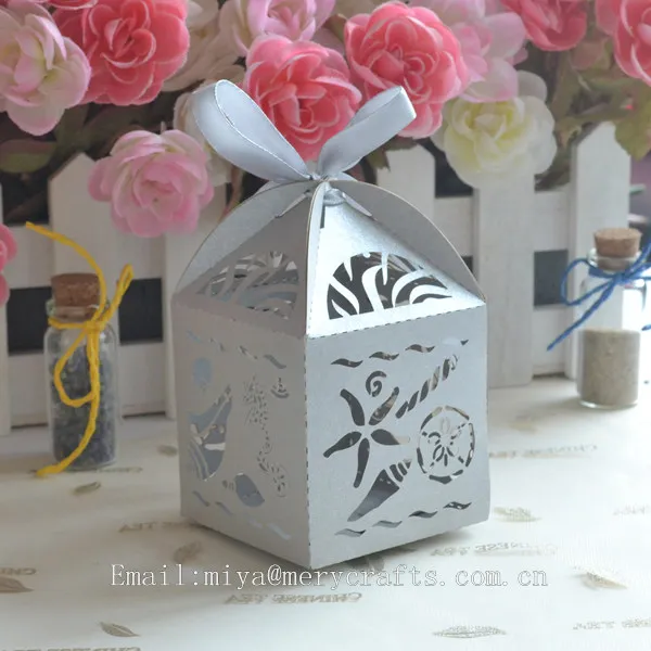 Beach and Sea Themed Cross Ornament Bridal Shower Wedding Favors