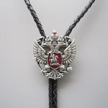 Русский двуглавый имперский Орел Стразы Боло галстук ожерелье галстук