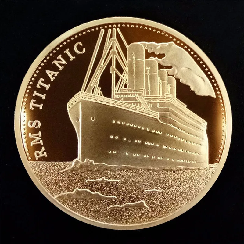 1 шт. памятная монета Титаник корабль случай коллекция BTC Биткоин художественные подарки ювелирные изделия найти компоненты