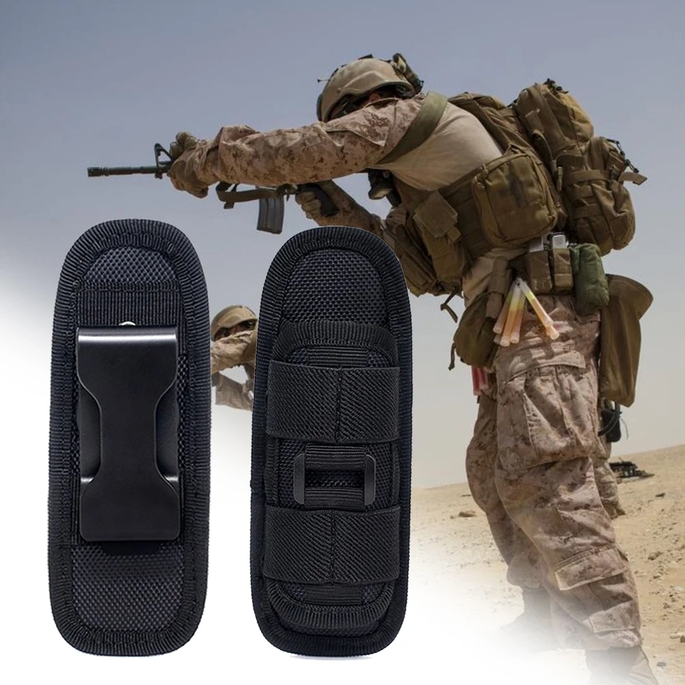 

1 Pcs Flashlight Set 360 Rotating Portable Electric Torch Bag Bag Storage Bag Belt Bag Outer Sports Bag Hunting