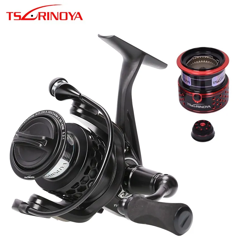 

Tsurinoya TSP2000 2 Spools Full Metal Spinning Reel 11+1BB 5.2:1 Carretilha De Pesca Fishing Wheel Peche En Mer Carp Fish Coil