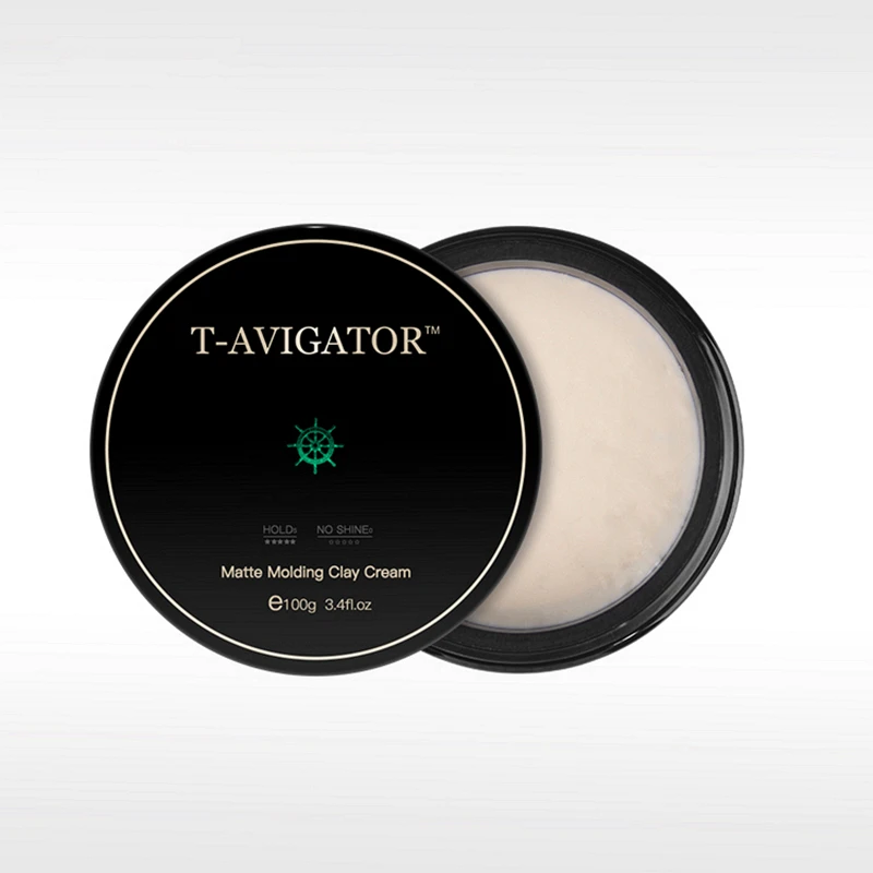 Глина для волос Мужская 100 г матовая стойкая натуральная травяная легко чистится