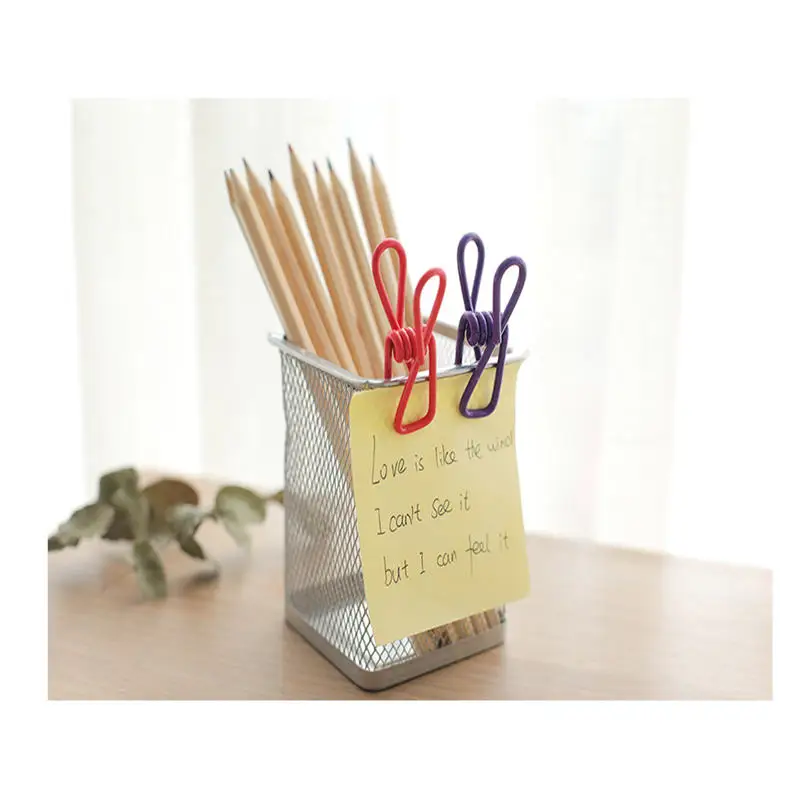 

10PCS Multipurpose clip High quality color metal receptive clip Document note clothes clip Sends randomly