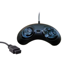 Nueva 6 digital Botones Wired Controller pad para Sega mega drive Megadrive GamePad joystick para Sega Genesis MD