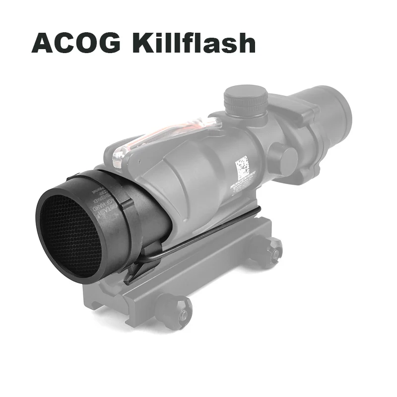 Тактические аксессуары для страйкбола ACOG 4X32 импульсная вспышка стиля красная