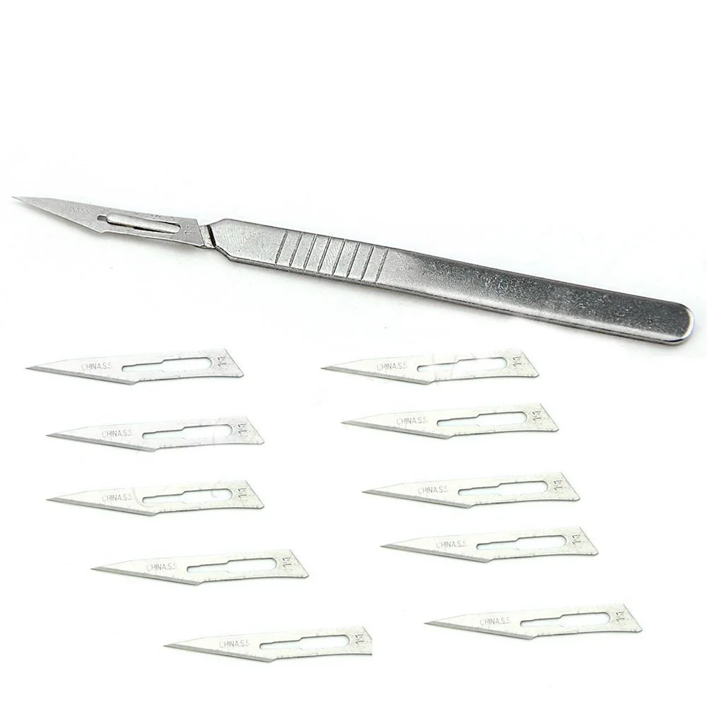 

Animal Surgical Scalpel Knife stainless steel Wood Carving Knife Fruit Food Craft Engraving Knife Multi PCB Repair Knife