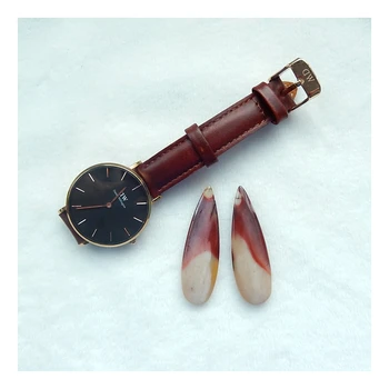 

Wholesale gemstone,sepriecious stone,jewelry,Mookite Jasper Earring Bead,46x13x6mm,11.6g