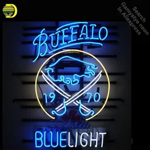 Неоновая вывеска для BS Blue Light Buffal неоновая лампа знак неоновые огни знак стеклянная трубка знаковая реклама Ночной свет дисплей свет стены