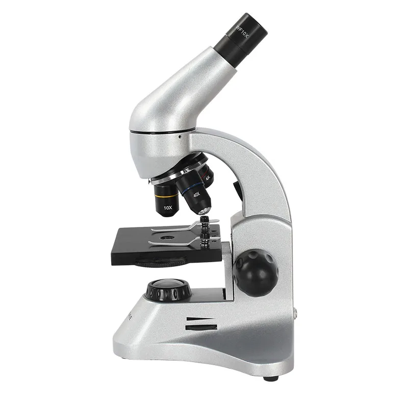 AOMEKIE 40-400X монокулярный Биологический микроскоп вверх и снизу светодиодный домашний лабораторный студенческий образовательный микроскоп слайды часы детский подарок