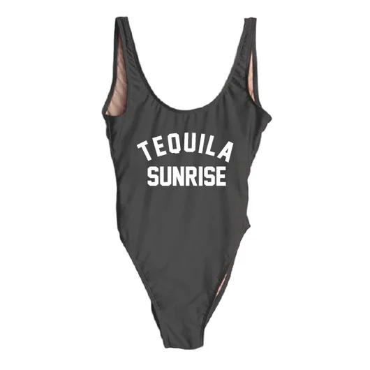 Женский цельный купальник TEQUILA SUNRISE сексуальный купальный костюм с низкой