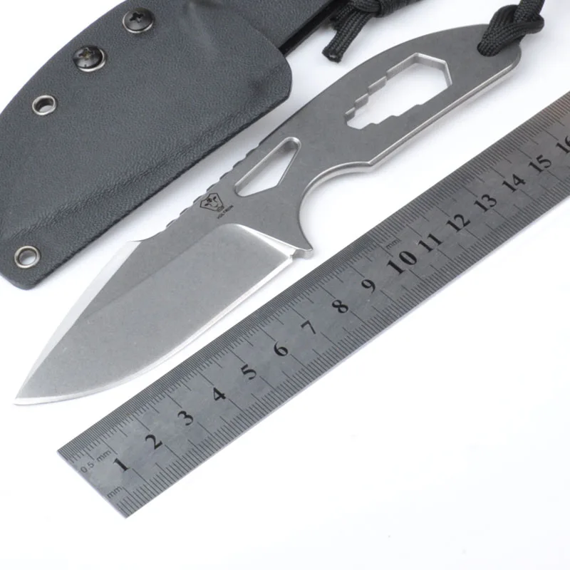 

High Quality Bear 59HRC 9CR18MOV blade Full tang handle Fixed knife outdoor camping survival tool hunting tactical EDC knives