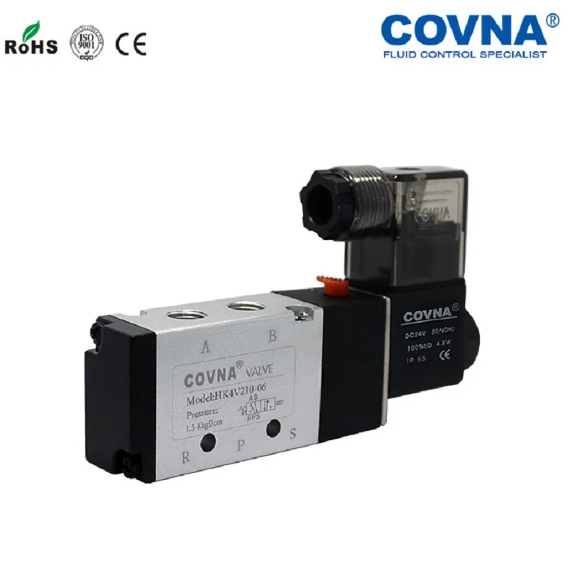 

4V210-08 (1/4") 5/3 solenoid valve