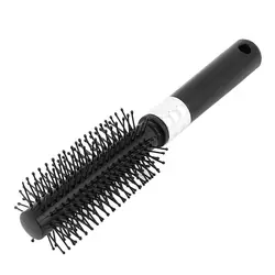 Пластиковая ручка круглая щетка для волос салон Стайлинг щетина щетка расческа черный