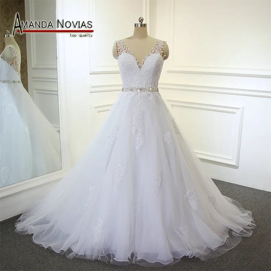 

wedding dresses vestidos de noiva straps wedding dress new arrival lace beading dress