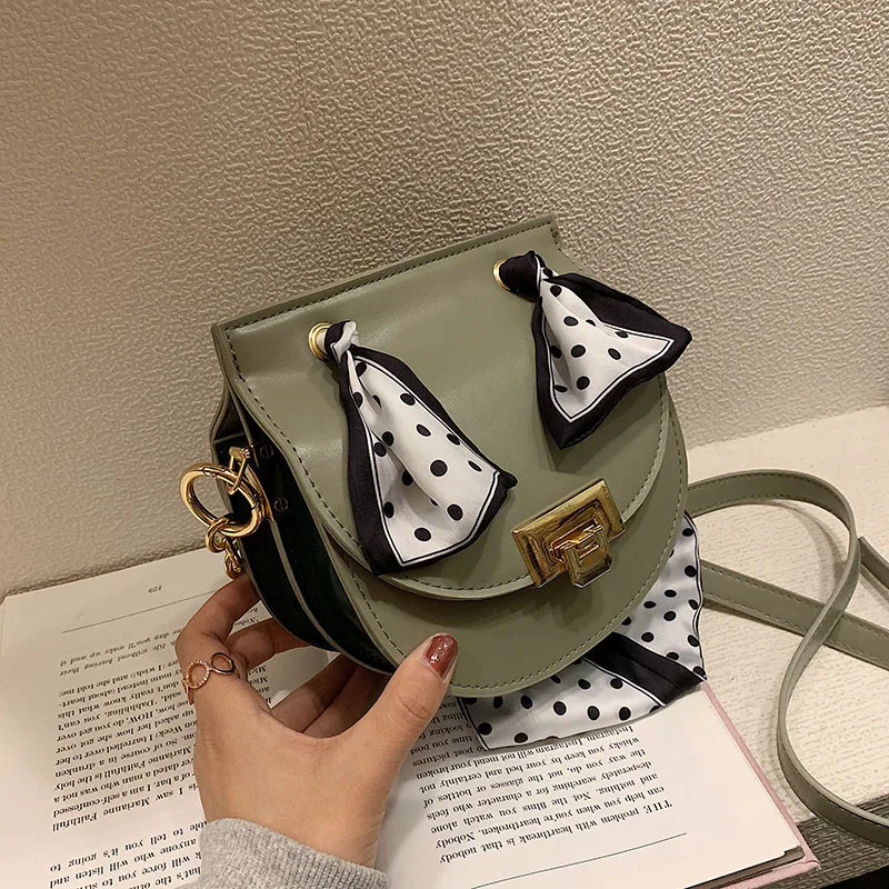 

Female Crossbody Saddle Bag Women 2019 Quality PU Leather Luxury Handbags Designer Sac Main Ladies Scarve Shoulder Messenger Bag
