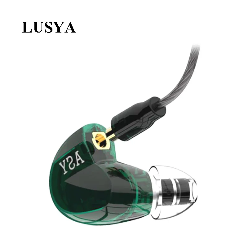 

Lusya In-Ear 1DD+1BA Hybrid Earphone MMCX Detachable Cable Earphone HIFI DJ Sport Earphones Headset Airpods For PC T0013