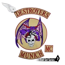 DESTROYERS Мюнхен Фиолетовый Дьявол байкер патч мотоциклист patche для футболка