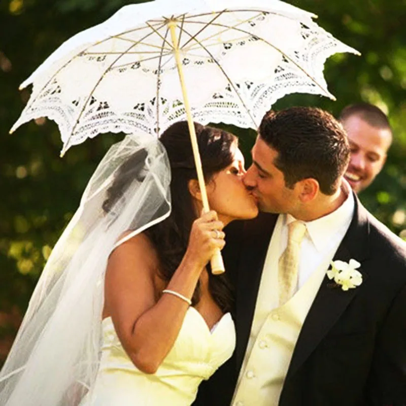 Свадебные украшения стола кружевной зонт с вышивкой летние пляжные зонтики Свадебный душ декор свадебный декоративный зонтик поставки