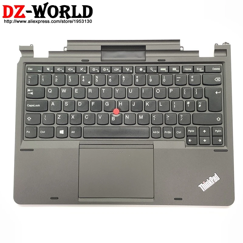

New Original GB UK English Keyboard with Palmrest Touchpad for Lenovo Thinkpad X1 Helix 1st Teclado 04X0650 04X0686 04Y0069