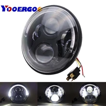 7 Polegada 55 w Motocicleta LEVOU Farol Oi/Lo Feixe DRL H4 Para H13 Plug para Davidson Para Jeep para Wrangler para JK 1997-2016