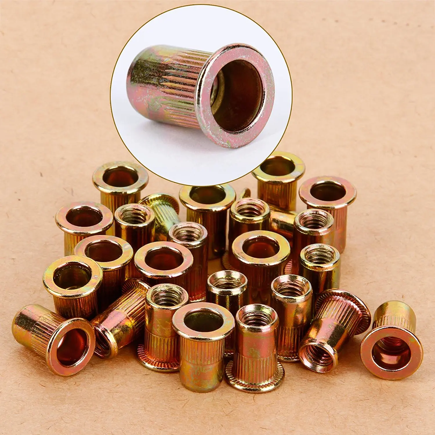 BMBY 25 x M8 Nuts threaded rivet Insert threaded DIY fasteners setin