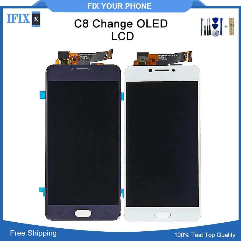 

For Samsung C7 Pro C7010 SM-C7010Z LCD with Touch Screen Digitizer Panel Assembly 5.7" LCD Change OLED